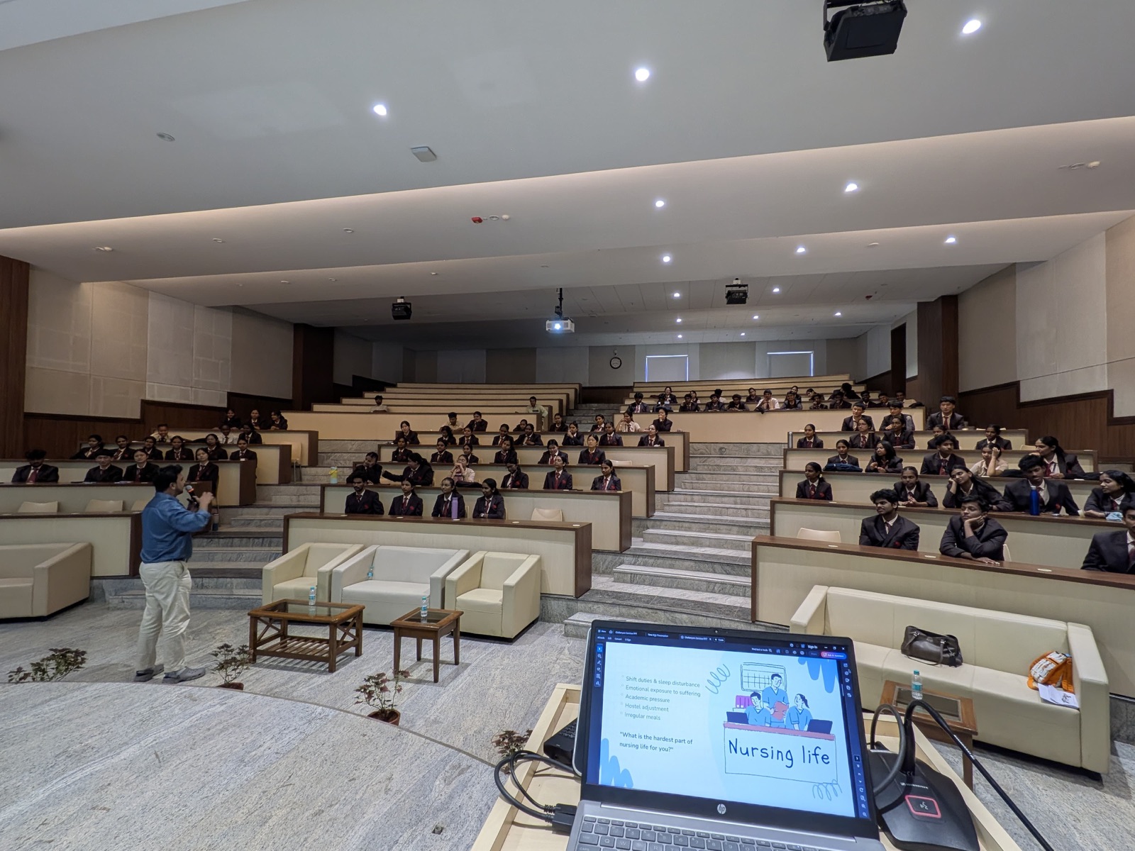 Human Excellence Workshop lecture hall session